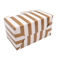 Boîtes d'emballage pour gâteaux et desserts en carton de qualité alimentaire avec logo personnalisé en gros, boîtes cadeaux pour biscuits avec poignée