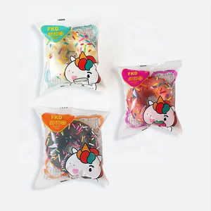 ถุงไมลาร์ใสขนาดเล็กสำหรับบรรจุภัณฑ์ขนมโดนัท บิสกิต คุกกี้ แบบพิมพ์ลายตามสั่ง เกรดอาหาร เคลือบพลาสติก ปิดผนึกด้วยความร้อน - Product Image 1