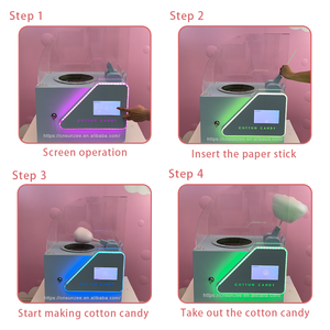 Máquina Expendedora de Algodón de Azúcar, Dispensador de Dulces, Máquina de Algodón de Azúcar con Azúcar - Product Image 6