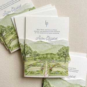 Invitaciones de Boda con Impresión en Vainilla, Grabado en Relieve Personalizado, Tarjetas de Felicitación con Diseño Personalizado, Papel de Algodón, Estampado en Oro - Product Image 2