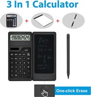 Calculatrice électronique de bureau colorée pour enfants, nouvelle calculatrice en plastique mignonne, cadeau de bureau, tablette d'écriture LCD, alimentée par batterie, cadeau tendance pour étudiants