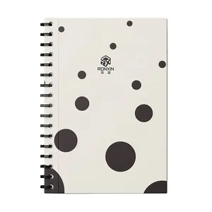 Papier portable de luxe en spirale, pour journal intime, conception gratuite, pour papeterie, vente en gros, pièces