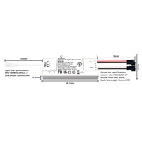 Contrôleur de bande LED numérique adressable ESP32 Lamp Rhythm avec microphone, contrôle par application, 2 lignes de sortie, compatible Home Assistant Alexa