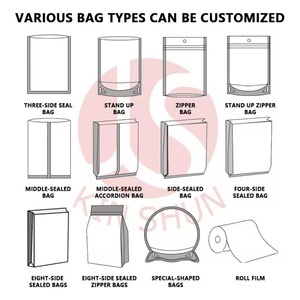 Thân thiện với môi & cấp thực phẩm nhựa Ziplock túi cho quần áo bao bì biểu tượng tùy chỉnh con dấu túi cho vớ ống đồng in ấn - Product Image 2