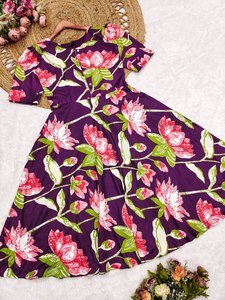 Vestido de Verano de Algodón para Mujer |   Conjunto Casual Ligero de Verano de Manga Corta y Largo Medio - Product Image 5