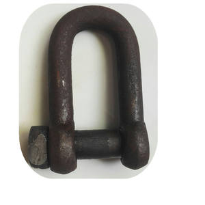 Manille de chalut noire de type D de style européen, avec goupille transversale, pour applications de construction électrique et de pêche, directement de l'usine <span class=keywords><strong>Jimo</strong></span> - Product Image 1