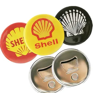 Hxy 58Mm Geen Moq Custom Metalen Koelkast Magneet Flesopener Badge Flesopener Tin Button Flesopener Voor Bier promoties