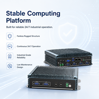 Mini PC Compacto sin Ventilador, Doble LAN, COM, USB, Salida de Pantalla, Almacenamiento Opcional, para Equipos Comerciales, OEM, ODM, Personalizable