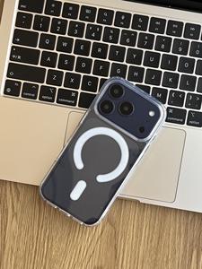 <span class=keywords><strong>Funda</strong></span> Transparente <span class=keywords><strong>para</strong></span> <span class=keywords><strong>iPhone</strong></span> 17 Air con Carga Inalámbrica Magnética, Carcasa Antigolpes y <span class=keywords><strong>Cargador</strong></span> Inalámbrico Magnético Transparente - Product Image 5