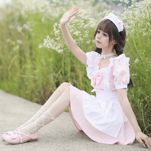 Cat Maid Outfit Pink Polyester Women Plus Size Lolita Style Cosplay Costume Spring 2023 - Product Image 3