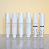 Tubes cosmétiques cylindriques personnalisés en aluminium-plastique colorés, extrudés, pour crème pour les mains et lotion, écologiques, résistants aux UV, vente en gros