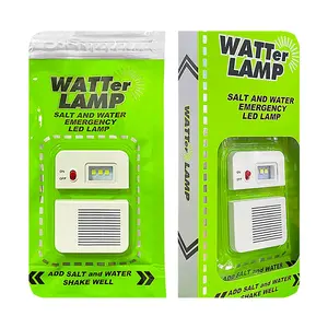 Nuevo terbaru tahan air luar ruangan darurat malam air asin lampu Led lentera berkemah tas air garam lampu