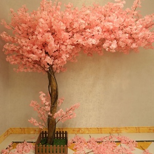A-297 Grands arbres artificiels de cerisier, de pêcher et de banian, imitation artisanale, pour la <span class=keywords><strong>d</strong></span>écoration de scènes de mariage et <span class=keywords><strong>d</strong></span>'hôtels, et l'aménagement paysager hôtelier - Product Image 4