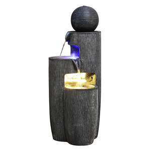 น้ำพุในร่ม Quanfangyuan 3 ชั้น พร้อมไฟ LED สำหรับตกแต่งห้องนั่งเล่นและสำนักงาน - Product Image 5