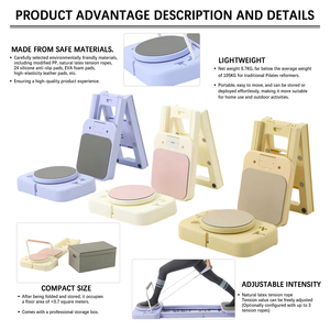 LADYGLOW Hot <strong>Sale</strong> Home <strong>Women</strong> Fitness Foldable Pilates Reformer Bed Spring Lightweight Multifunctional Pilates Reformer Equipment - Product Image 3