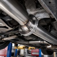 Raccord de bride de tuyau d'échappement, en alliage d'aluminium / fonte / acier au carbone, pièces de rechange pour système d'échappement automobile