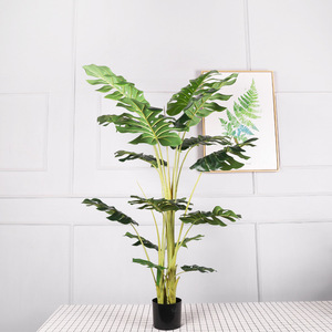 Planta Artificial Verde Inspirada en Bonsái de Tortuga, 1.2m, Simulación de Viento, Hojas, Maceta, Vegetación - Product Image 6