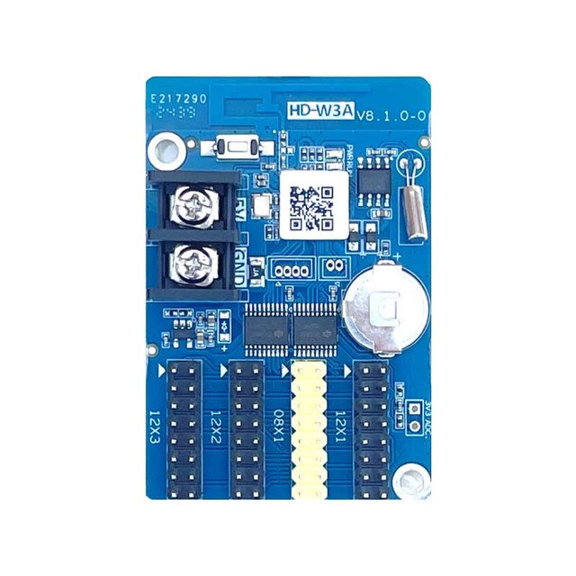 LED Display Screen Huidu HD-W3A HUB08 HUB12 LED Panel WiFi USB Port Motherboard Single Color LED Digital Signage Control Card