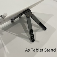 IKATAK 3-en-1 léger en forme de X en aluminium support pour téléphone/tablette/ordinateur portable Mini Compact et pliable avec fonction réglable