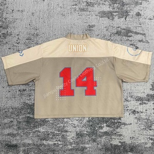 MT1536 Nouveaux hauts de mode pour hommes, maillot de football par sublimation, col en V, manches courtes, respirant, t-shirts décontractés, grandes tailles - Product Image 2