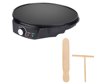 Meilleure vente Portable 1200W Pizza Maker ménage cuisine crêpières avec bouton réglable en température 30 CM 11.8 12 pouces plaque - Product Image 1