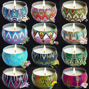 Luxury Vanilla Scented Birthday <b>Candle</b> Gift <b>Set</b> Natural Soy Wax with Oil for Weddings Christmas & Valentine's Day Parties - Product Image 2