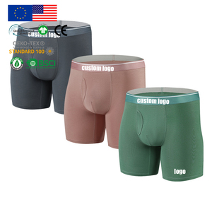 Ropa Interior Transpirable, MOQ Bajo, <span class=keywords><strong>Calzoncillos</strong></span> Masculinos <span class=keywords><strong>de</strong></span> Alta Calidad, Casuales, Modernos, con Diseño <span class=keywords><strong>de</strong></span> Óxido, Logotipo Personalizado, Bóxers para Hombre - Product Image 2