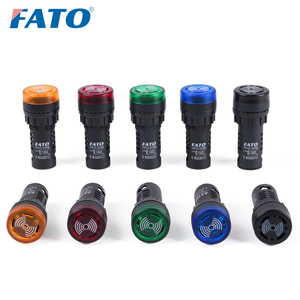 Fato AD22-22SM chỉ số đèn <span class=keywords><strong>LED</strong></span> <span class=keywords><strong>flash</strong></span> <span class=keywords><strong>buzzer</strong></span> Thiết bị báo động với màu đỏ màu xanh lá cây màu vàng cảnh báo đèn 12V 110V <span class=keywords><strong>220V</strong></span> 380V - Product Image 2