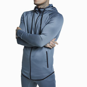 Conjunto de sudadera y pantalones de chándal de pierna ancha de dos piezas en blanco de peso pesado para hombre, sudadera con cremallera de gran tamaño personalizada, fabricante de chándal para hombre - Product Image 2