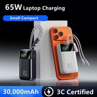 Module Pd3.1 Powerbank Chargeur 65w avec écran 30000mah Chargeur pour ordinateur portable Power Bank 20000mah