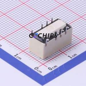 G6S-2F-TR DC5 Signal Relay SMD,7.3x14.8mm Relay 5V 2 Changeover: 2C (DPDT-Changeover)::: 250V-AC/220V-DC Silver + Gold Plated - Product Image 2