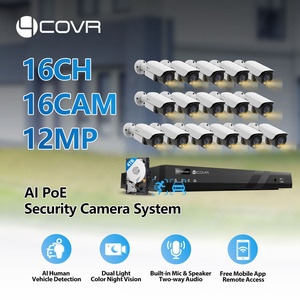 Sistema de Cámaras de Seguridad IP 4COVR de 16 Canales, 16x 12MP 6K, <span class=keywords><strong>Kit</strong></span> NVR PoE con Disco Duro de 4TB, 4K Spotlight, Color, Audio, Sirena, Vigilancia Doméstica - Product Image 2