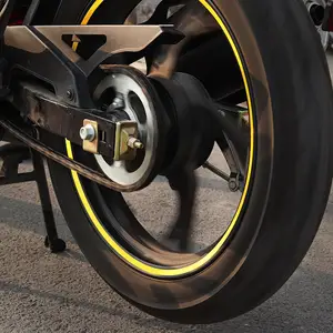 10 Zoll 18 Zoll Reifen Dekoration Felge Reflektierende Universal Wasserdichte Mode Bunte PVC Motorrad Rad Aufkleber