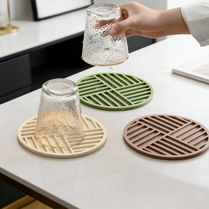 Tapis en silicone de qualité alimentaire - Résistant à la chaleur 230 ° Tapis de séchage de vaisselle multi-usages C, dessous de plat antidérapant <span class=keywords><strong>pour</strong></span> tasses, bols, casseroles |   Lave-vaisselle compatible - Product Image 4
