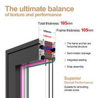 Ventanas de Vidrio a Prueba de Balas con Triple Aislamiento, Marco de Aleación de Aluminio, Diseño Moderno Antirrobo, Horizontal, para Uso Comercial y en Apartamentos