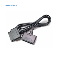 Pour câble d'extension de contrôleur SNES pour consoles Super Nintendo Famicom 1.8m 6ft