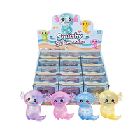 Disponible en stock aux États-Unis : Pendentif jouet anti-stress Vaseline Axolotl Squishy Transparent Non-Ressortissant, Thé au lait à l'huile de coco en tasse