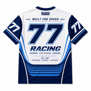 Camiseta Deportiva Personalizada para Hombre, Diseño de Competición, Impresión Completa, Logotipo del Equipo Personalizado, Número, para Fanáticos de las Carreras - Product Image 5
