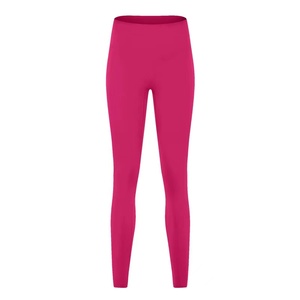 Pantaloni da Yoga Nude spazzolati a vita alta da donna pantaloni sportivi elastici per il Fitness - Product Image 1