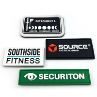 Patchs en PVC souple 2D 3D personnalisés de haute qualité et bon marché avec logo, patchs en silicone gaufré pour vêtements