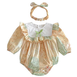 Vêtements assortis pour grandes et petites sœurs, printemps 2026, vêtements floraux pour jumeaux, vêtements en coton, tenue de princesse pour bébé fille, body, robe pour enfants - Product Image 5