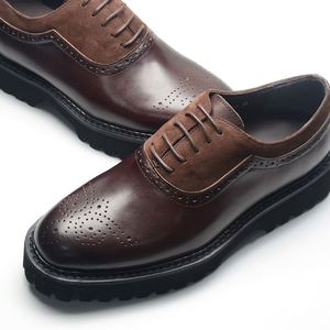 Chaussures habillées pour hommes de haute qualité - Chaussures Oxford imperméables à lacets pour mariage et bureau, style automne - Product Image 6
