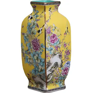 Jingdezhen céramique cloisonné émail prune bouteille à la main cloisonné vase bouteille de vin style chinois décoration de la maison ornements