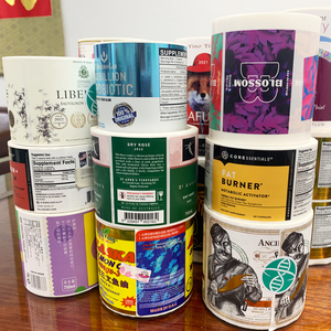 Good Price Custom Logo Round Shape <b>Waterproof</b> Self Adhesive Vinyl <b>Stickers</b> Glossy Matte Laminated Packaging Roll Labels <b>Stickers</b> - Product Image 4
