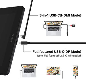 <span class=keywords><strong>Huion</strong></span>-tableta gráfica <span class=keywords><strong>Kamvas</strong></span> 16(2021), tablet de dibujo con dos modos de cambio suave - Product Image 4