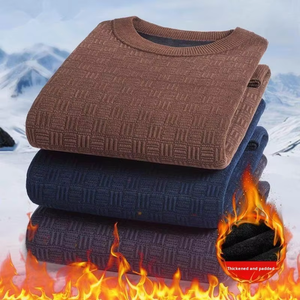 เสื้อสเวตเตอร์ไหมพรมคอวี แขนยาว สำหรับผู้ชาย ออกแบบเองตามสั่งจากโรงงานในฤดูหนาว - Product Image 3