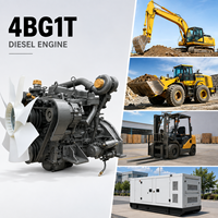 Moteur diesel industriel ISUZUU 4BG1T 4,3 L 4 cylindres 98 ch 2200 tr/min pour excavatrice, machines de construction, groupe électrogène