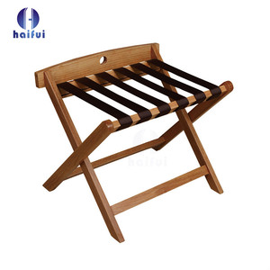 High Quality Solid Wood Luggage <strong>Rack</strong> with <strong>Shoe</strong> Shelf Durable and Stable <strong>Folding</strong> Design for Home or Hotel Use - Product Image 4