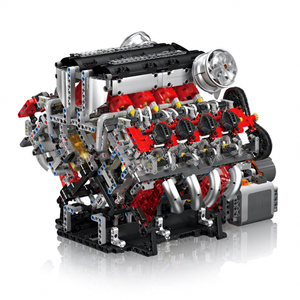 Modèle de voiture <span class=keywords><strong>King</strong></span> Car V8, ensemble mécanique, blocs de construction, <span class=keywords><strong>jouet</strong></span> de construction unisexe, plastique ABS - Product Image 5