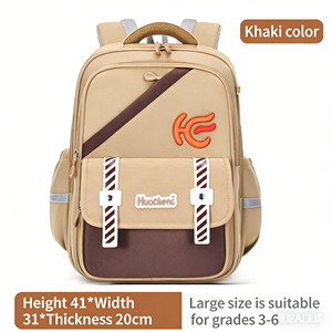Zaino per bambini per le classi 3-6, borsa scolastica impermeabile viola scuro, zaino ergonomico per la scuola elementare con elementi riflettenti - Product Image 2